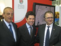 Il Presidente dell'Enit, Matteo Marzotto, con il Presidente Catarra e l'assessore Vannucci